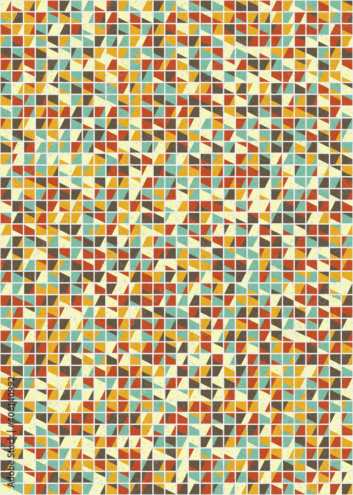 Fototapeta premium Abstract Geometric Pattern generative computational art illustration