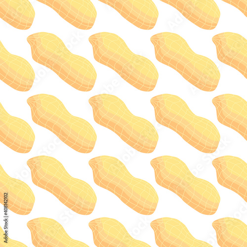 Illustration on theme big pattern identical types peanut