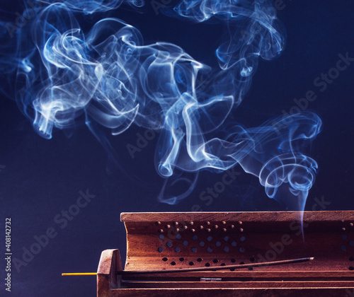 incense stick aroma with smoke