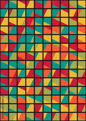 Abstract Geometric Pattern generative computational art illustration