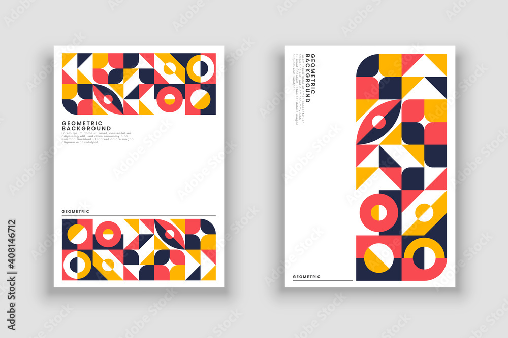Obraz premium geometric retro background template