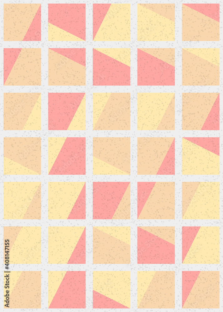 Fototapeta premium Abstract Geometric Pattern generative computational art illustration