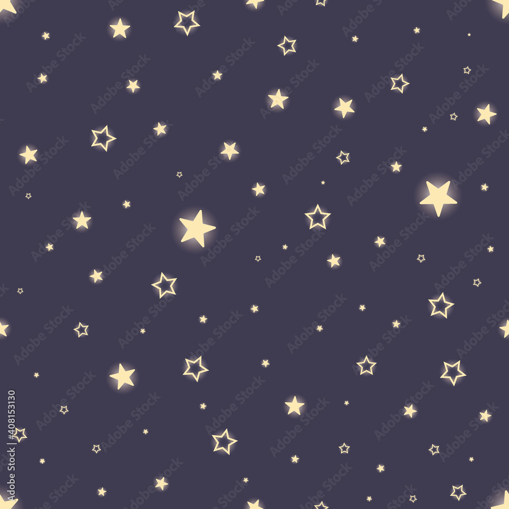seamless swatch Starry night pattern vector seamless swatch Starry night pattern vector