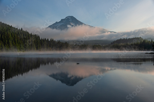 Mt Hood Reflected in Trillieum Lake