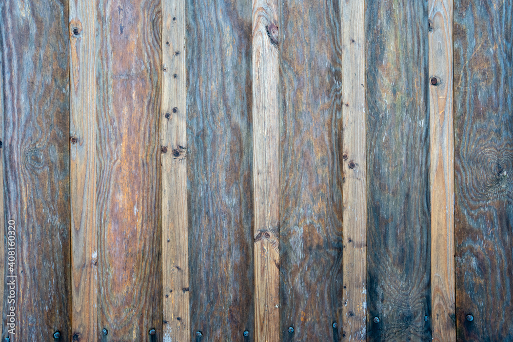 nailed board floor that is wet