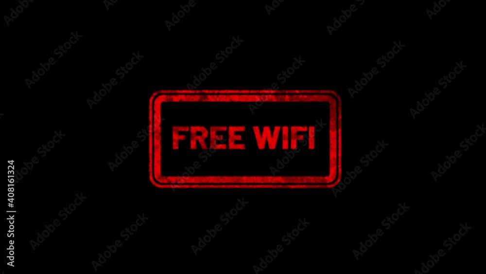 Free wifi stamp and stamping animation. Free wifi stamp and stamping animation.