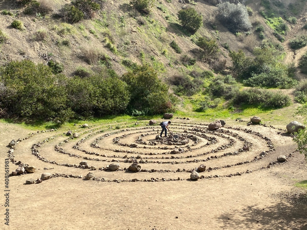 person in the labyrinth person in the labyrinth
