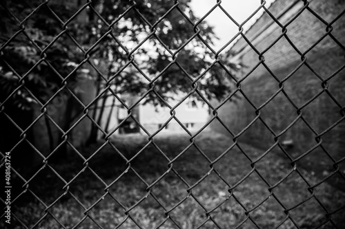 Black and White Fence