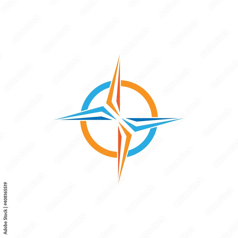 Compass Logo Template icon illustration design
