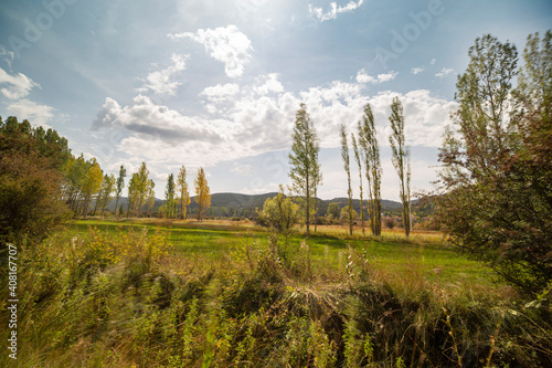 Summer landscape in Gudar mountain range Teruel province Aragon Spain