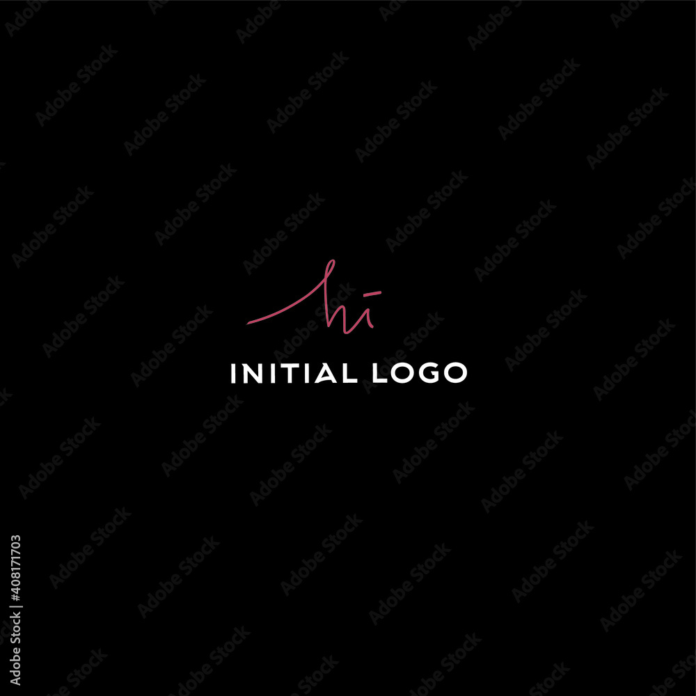 HI Initial Isolated Logo for Identity HI Initial Isolated Logo for Identity