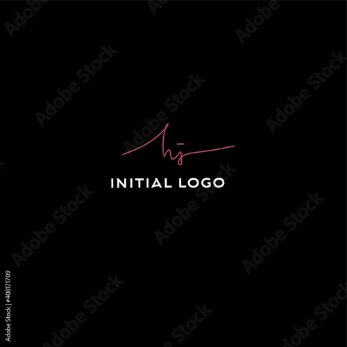 HJ Initial Isolated Logo for Identity