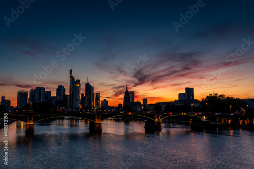 Frankfurt Skyline Sonnenuntergang © Felix