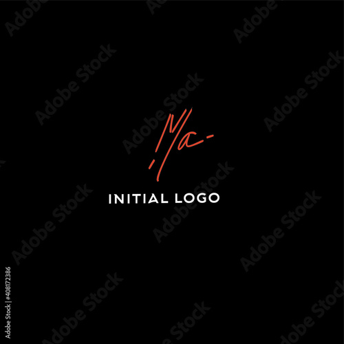 MA Initial Isolated Logo for Identity