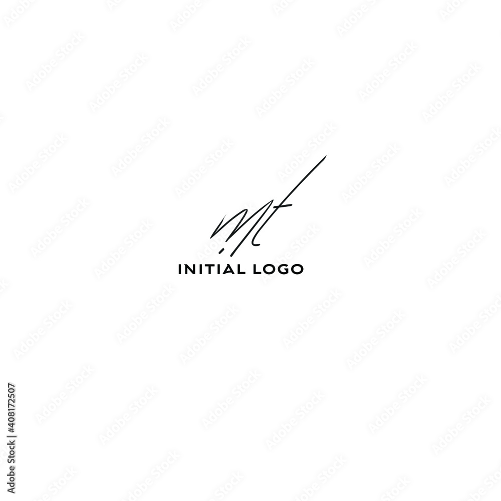 MT Initial Isolated Logo for Identity MT Initial Isolated Logo for Identity