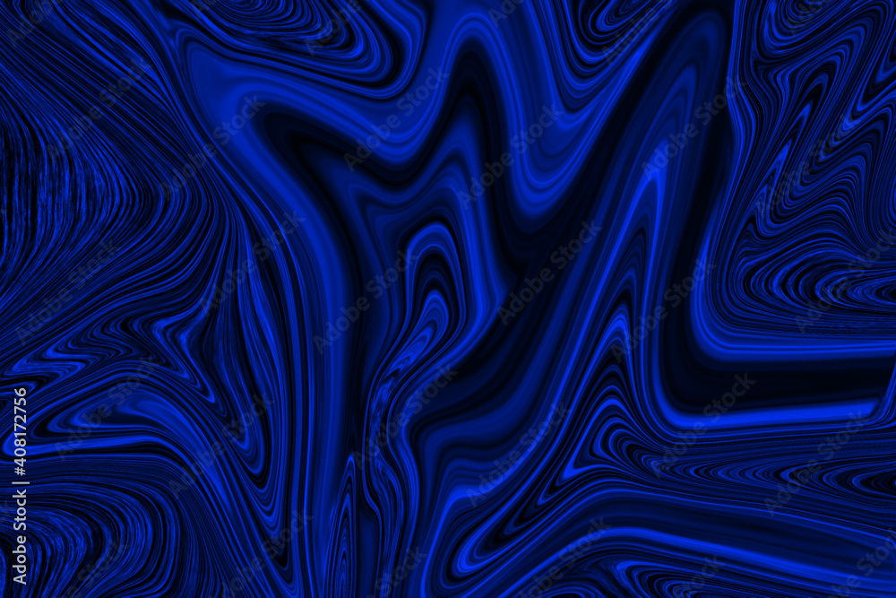 Obraz premium Blue liquid marble texture background vector