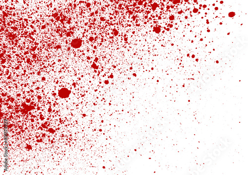 Wallpaper Mural Blood splashed isolated on white background Torontodigital.ca