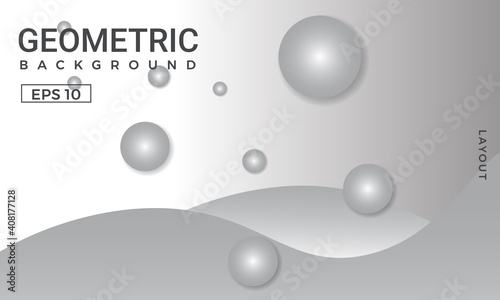 Gray and white gradient geometric background. Perfect for copybook brochures, school books, Notebook paper, presentation, magazine template.
