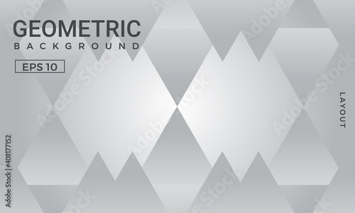 Gray and white gradient geometric background. Perfect for copybook brochures, school books, Notebook paper, presentation, magazine template.