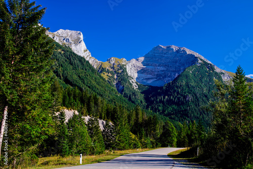 Karwendel Nature Park, Karwendel Mountains, Hinterriß-Eng toll road, Alpine Park, Rißtal, Risstal, mountains, mountain forest, Vomp, Hinterriß, Tyrol, Austria