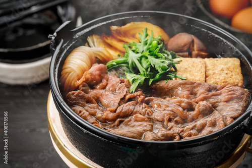 Sukiyaki, originated in Yokohama, Kanagawa Prefecture, Japan
