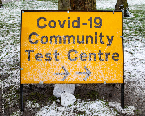 Covid-19 Community Test Centre in Chingford, London