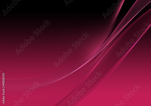 Abstract background waves. Black and rose red abstract background for wallpaper or business card