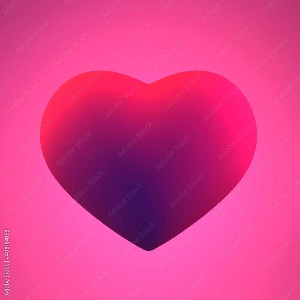 Sweet pink valentine heart