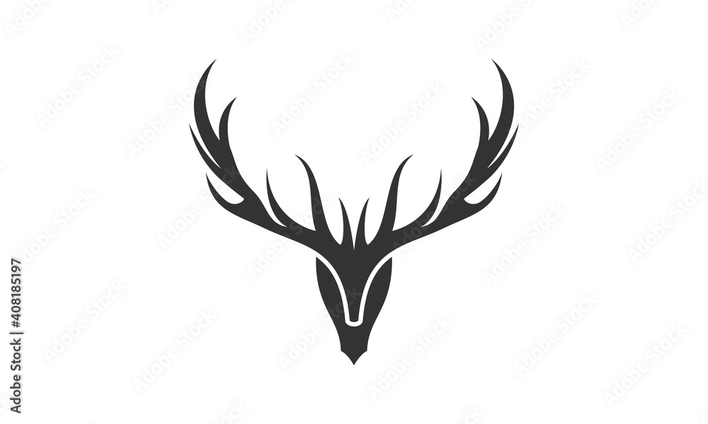 Deer horn vector design