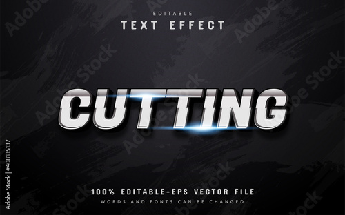 Cutting text effect