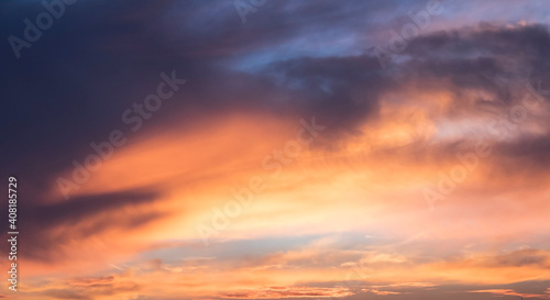 sunset sky with clouds © ENRIQUETA