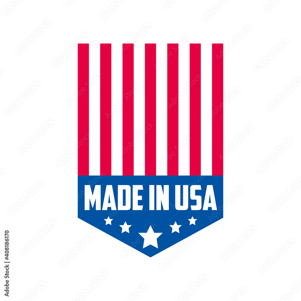 Made in usa banner vector design Made in usa banner vector design