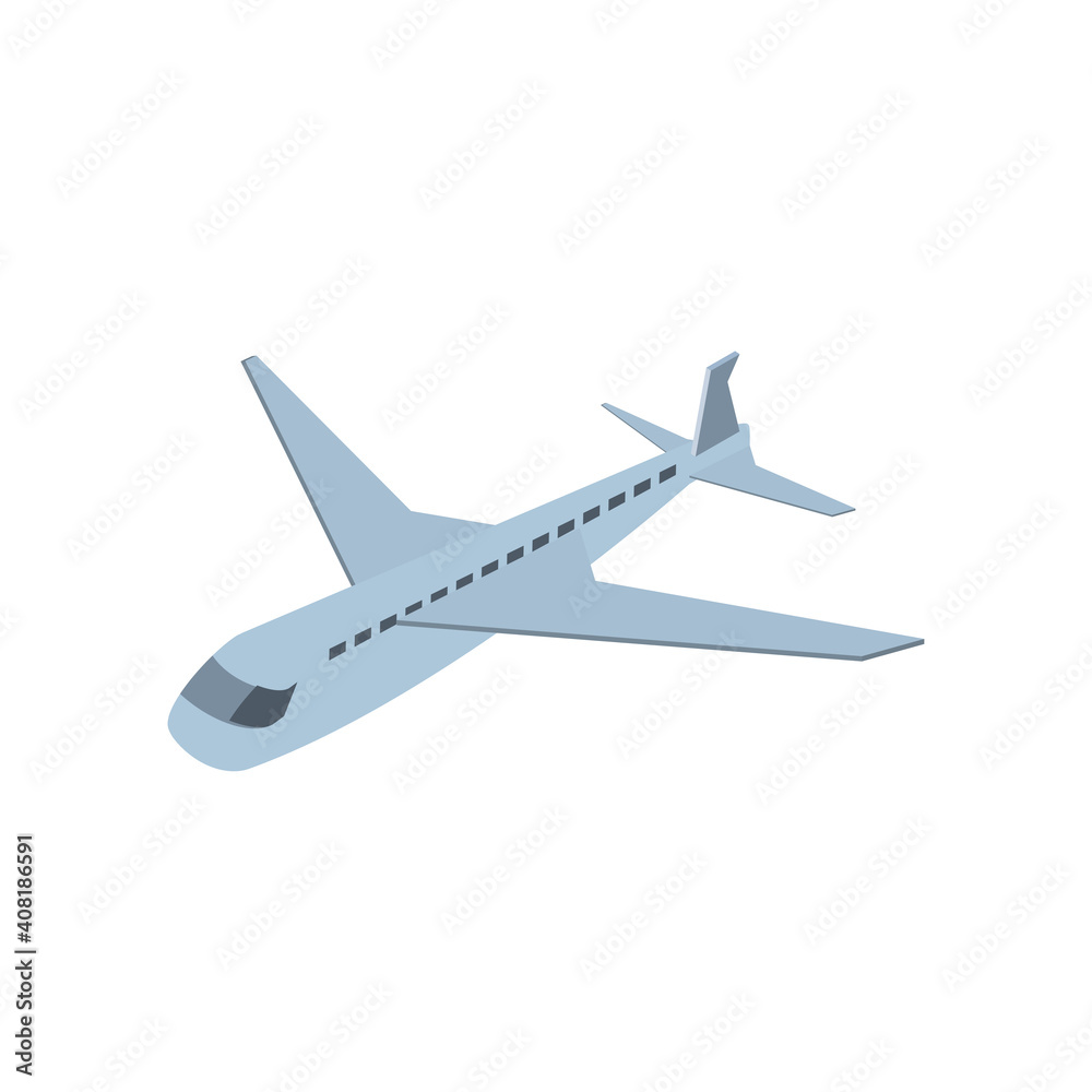 airplane icon isometric vector design