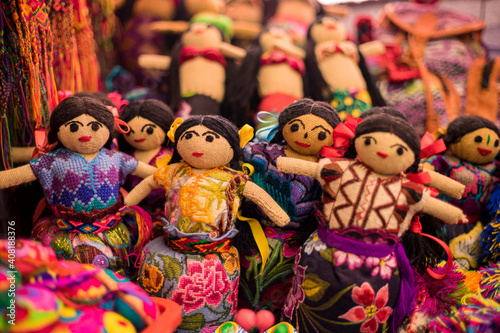 colorful handmade dolls in mexico