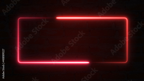 Colorful of red and blue rectangle light blaze with smoke texture pattern abstract effect in black background