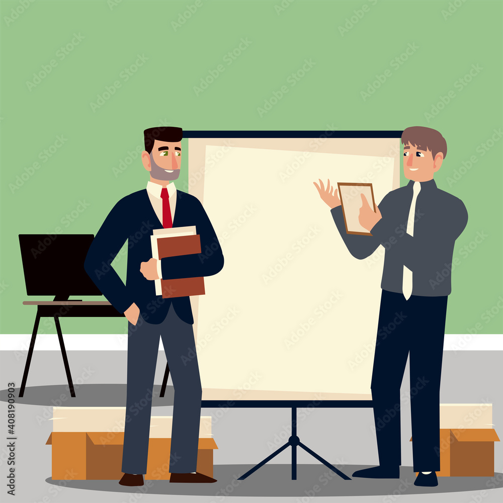 business people, businessmen in office with board presentation and documents business people, businessmen in office with board presentation and documents