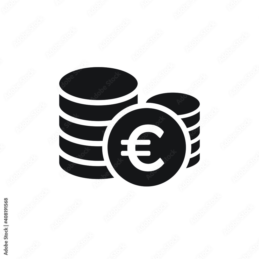 Euro icon design. vector illustration Euro icon design. vector illustration