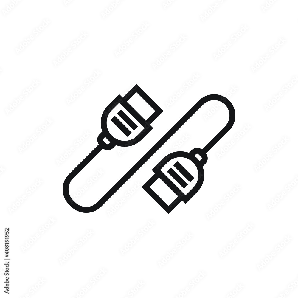 Cable data icon design. vector illustration Cable data icon design. vector illustration