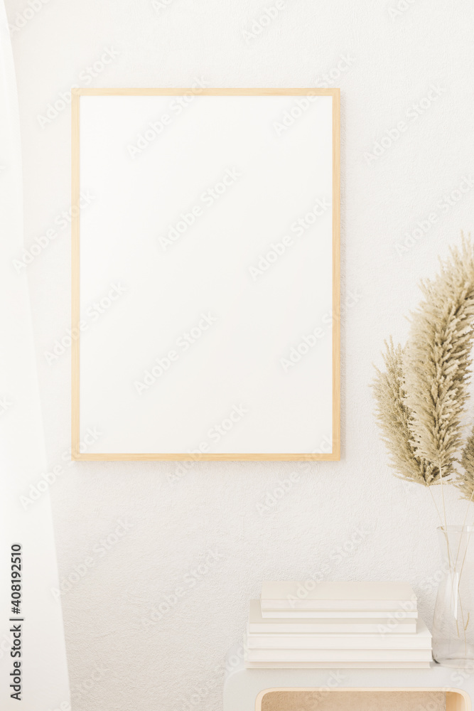 Mockup blank photo frame for your design.