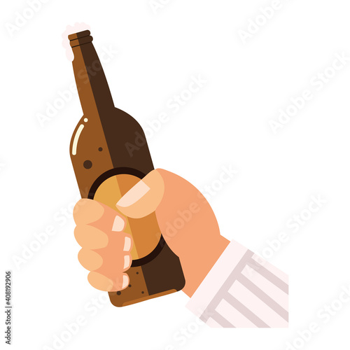 cheers hand holding bottle beverage drink alcohol