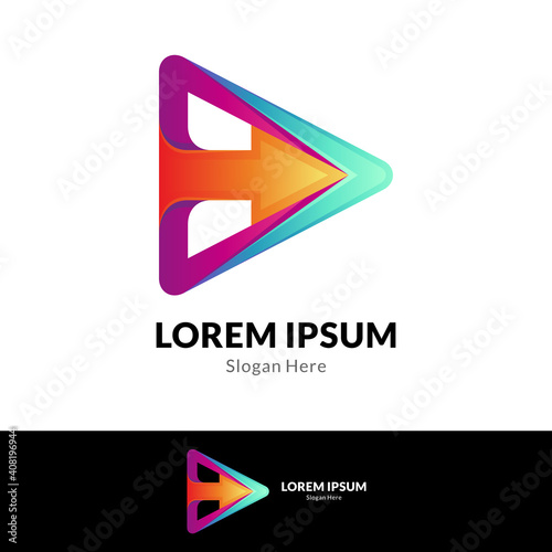 Free Download Arrow media business logo template ready for use - GFXLoad