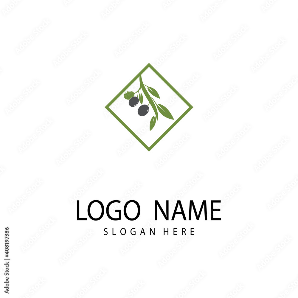Olive logo template vector icon illustration design Olive logo template vector icon illustration design