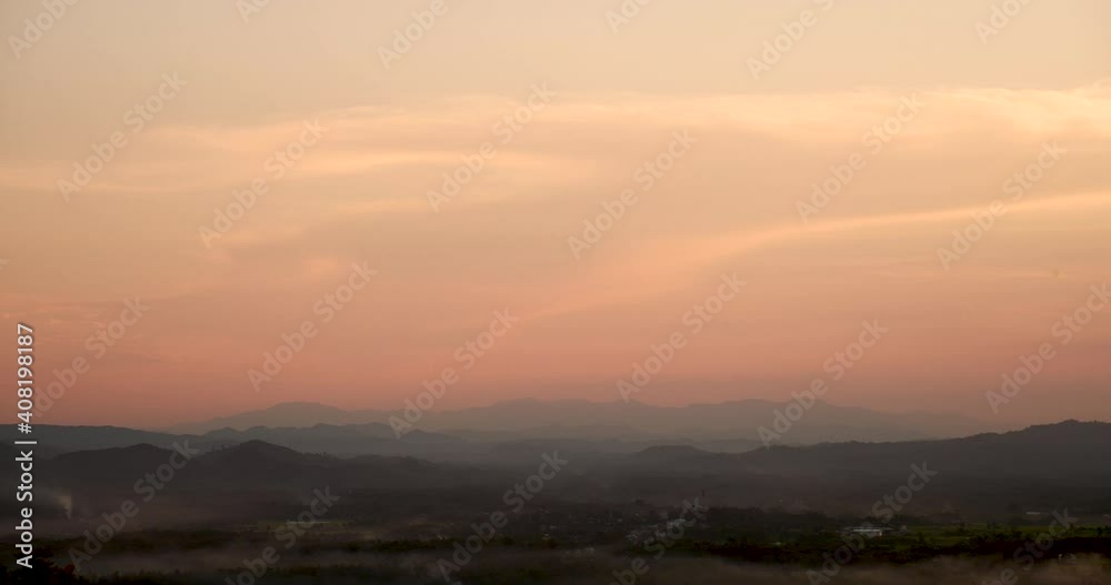 Sunset mountain range beautiful landscape mist, dusk golden time dramatic sky. Beautiful landscape high mountain ridge mist panning panorama scenery dawn dramatic sky. Sunrise landscape mountain peak. Sunset mountain range beautiful landscape mist, dusk golden time dramatic sky. Beautiful landscape high mountain ridge mist panning panorama scenery dawn dramatic sky. Sunrise landscape mountain peak.