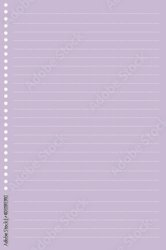 Blank purple notepaper design vector