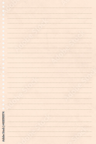 Blank cream notepaper design vector