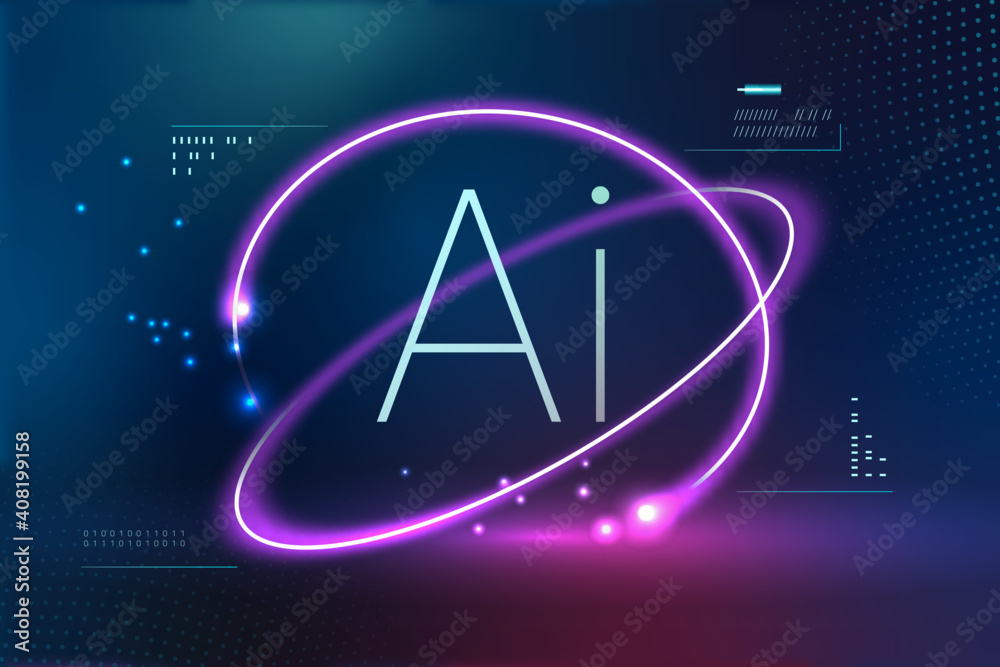© Rawpixel.com - AI futuristic technology background vector