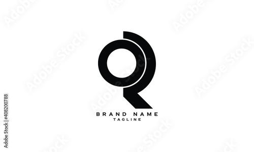 OR, RO, O AND R, Abstract initial monogram letter alphabet logo design