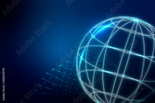 Global network connection vector background © Rawpixel.com