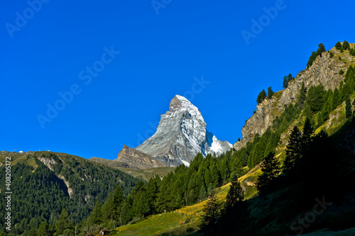 Matterhorn Seen From Zermatt, Valais, Switzerland