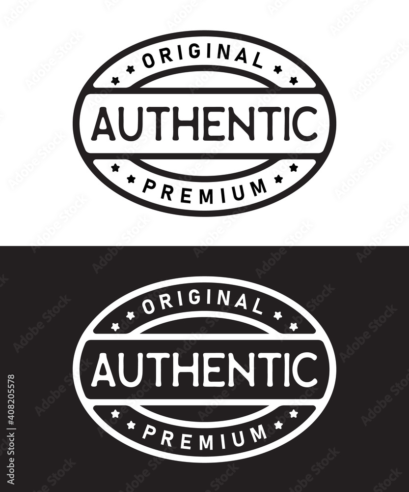 authentic original stamp vector illustration